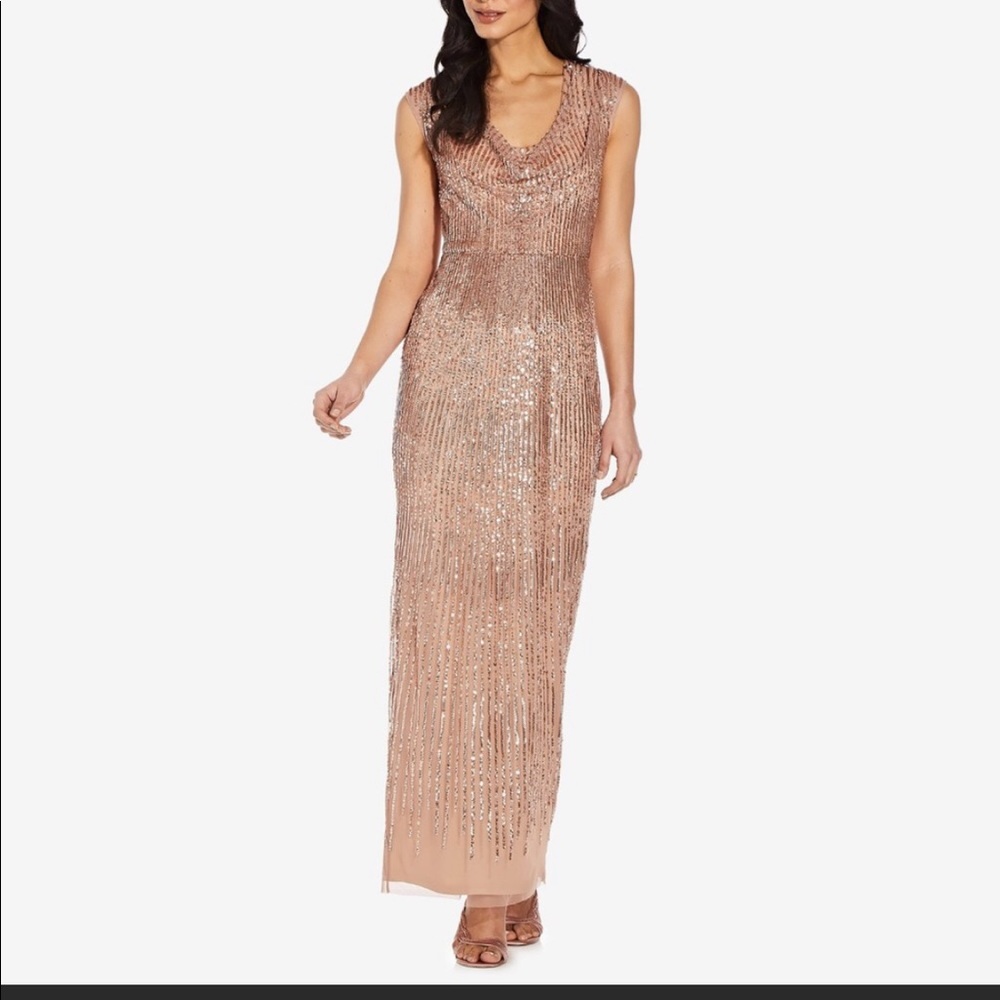 NWT Adrianna Papell Cowl neck dress